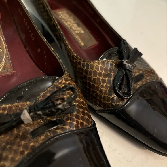 Vintage Ingledews Grenada Spanish Collection patent leather block heels  size 5 - Picture 12 of 12